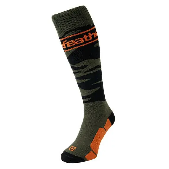 Horsefeathers Enver snow socks 8-10 zelená/oranžová Odeslání Ihned