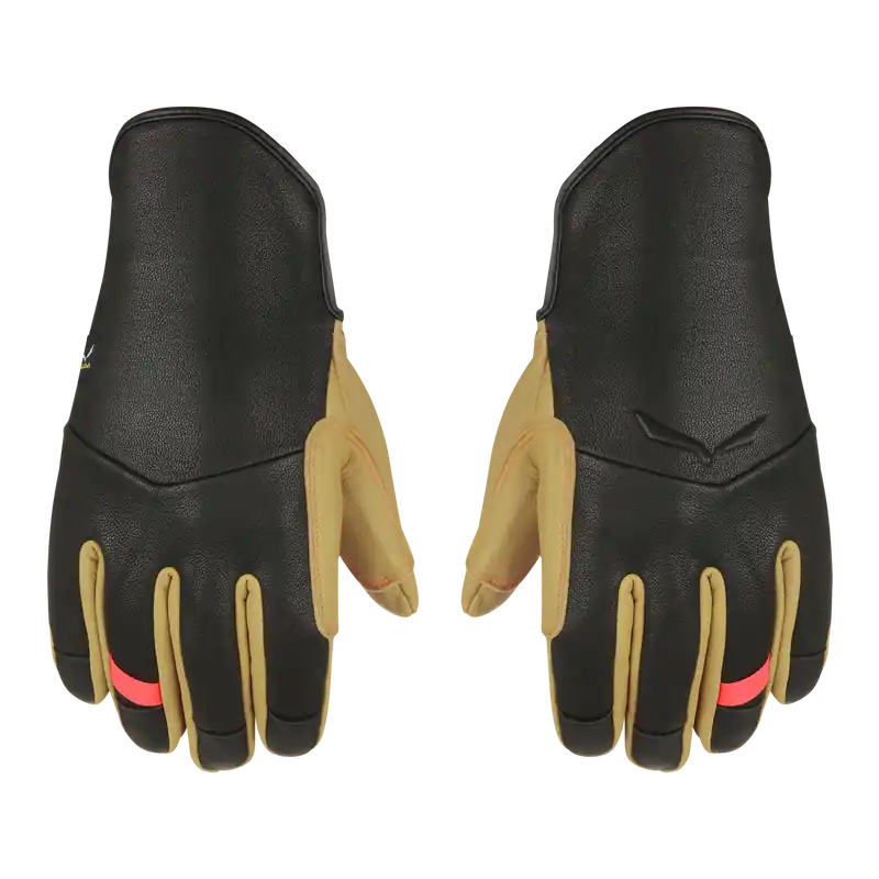 Salewa Ortles AM Leather Gloves W 5/XS černá/žlutá Novinka