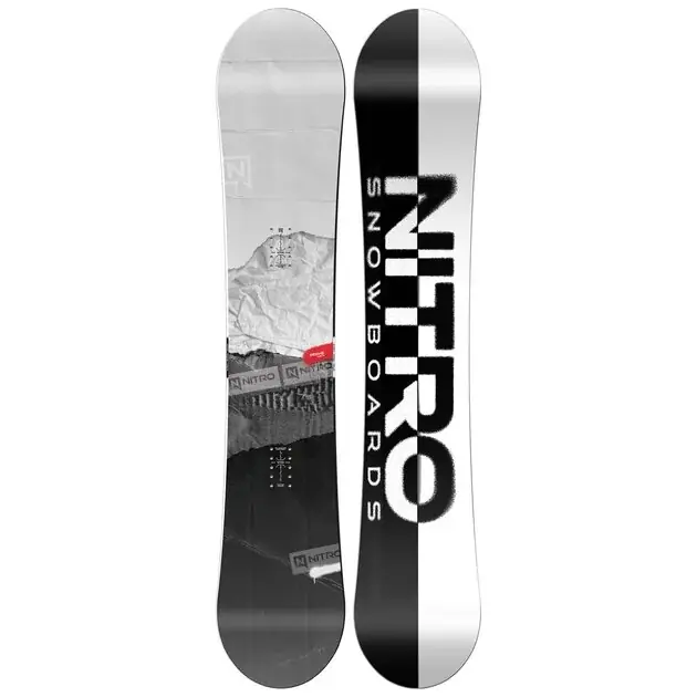 NITRO snowboard PRIME RAW 158 bílá/černá Bezpečná Platba