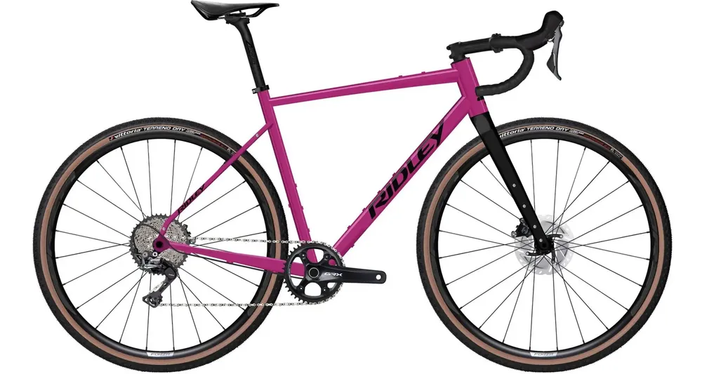 Aktuální Ridley kolo KANZO Adventure A GRX 600 S růžová