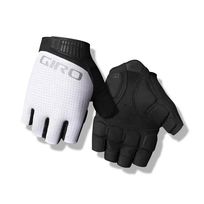 GIRO Bravo II Gel rukavice L bílá/černá Omezená Nabídka