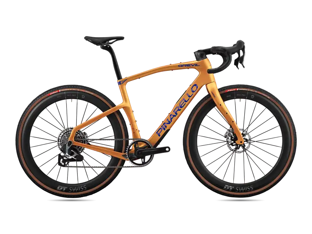 Zlevněný Pinarello GREVIL F9 SRAM RED XPLR AXS (MY26) 500 oranžová