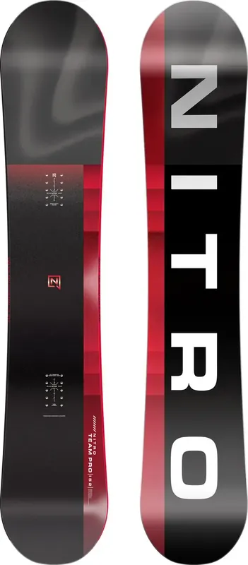 NITRO snowboard TEAM PRO WIDE 159 černá/červená Zlevněný