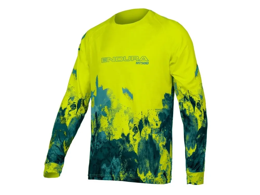 Cyklistický dres Endura MT500 Ink T LTD s dlouhým rukávem Ověřený