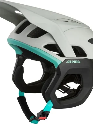 ALPINA Cyklistická enduro přilba ROOT MIPS dymovo šedá - tyrkysová - Varianta Veľkosť S (51-51 cm) Výprodej