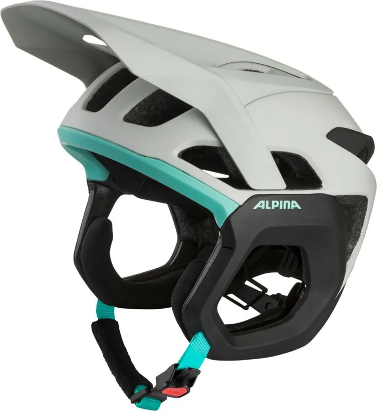 ALPINA Cyklistická enduro přilba ROOT MIPS dymovo šedá - tyrkysová - Varianta Veľkosť S (51-51 cm) Výprodej