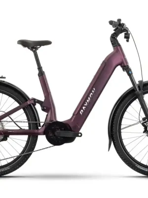 Aktuální Celoodpružené trekingové elektrokolo Raymon Tavano Pro Wave fialové - Velikost M