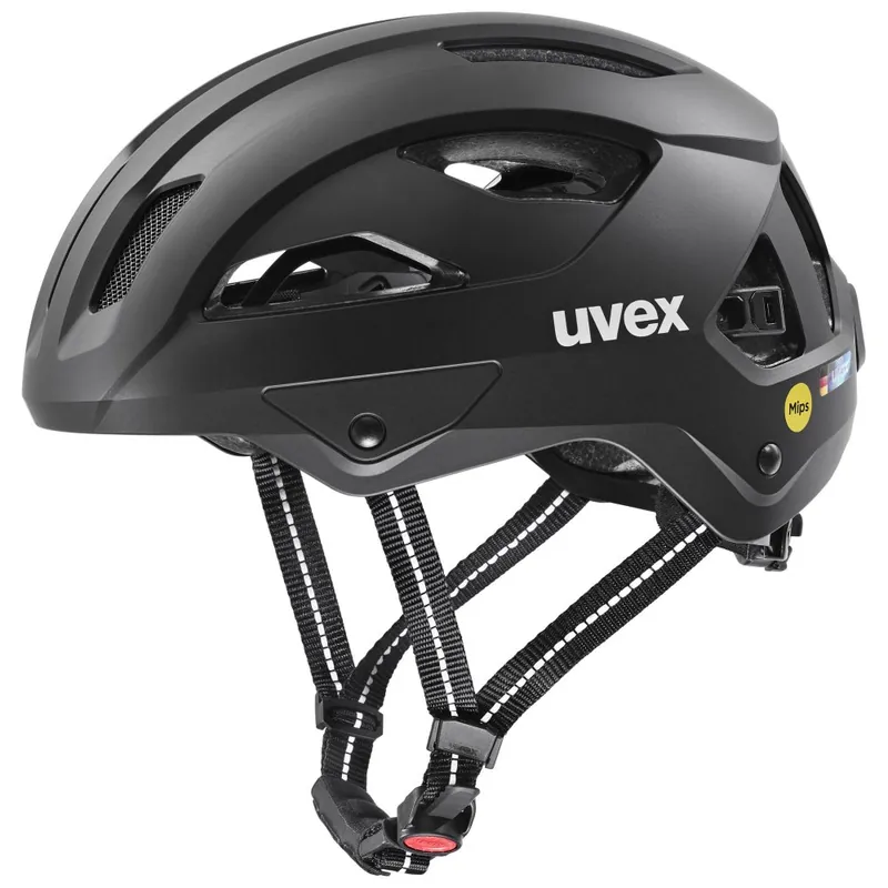 Sezónní Sleva UVEX HELMA CITY STRIDE MIPS HIPLOK BLACK MATT (S4107290100) - Velikost 53-56