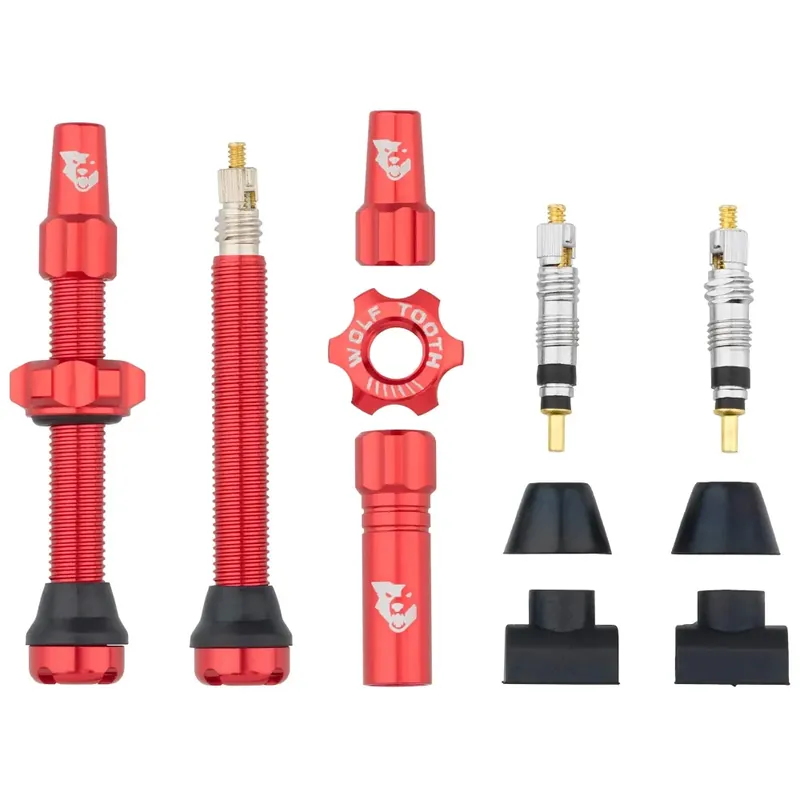 WOLF TOOTH ventilky Tubeless Valve Stem Kit 44mm červená Nejprodávanější